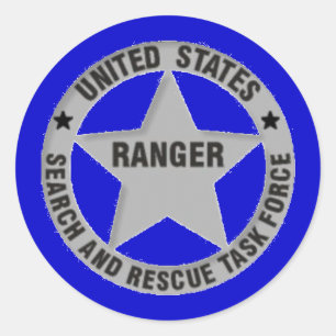 U.S. Ranger Search and Rescue Task Force Classic Round Sticker
