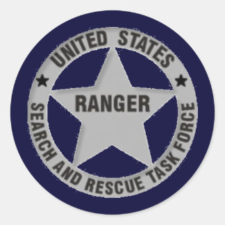 U.S. Ranger Search & Rescue Task Force Classic Round Sticker