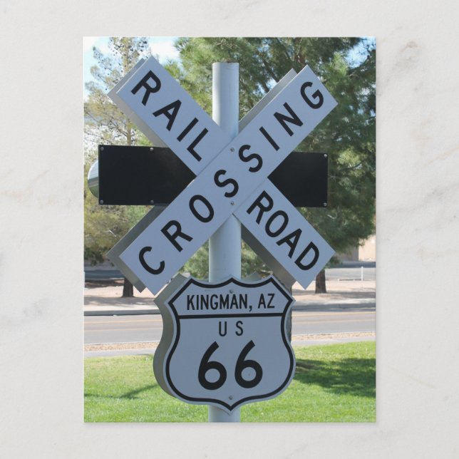 U.S. ROUTE 66 Kingman Arizona Postcard (Front)