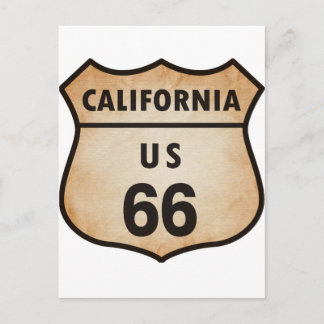 U.S. ROUTE 66 sign Postcard