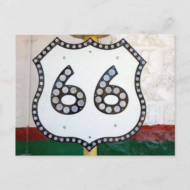 U.S. Route 66 Travel Postcard (Front)