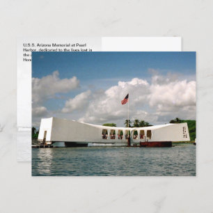 U.S.S. Arizona Memorial, Honolulu, HI - Postcard