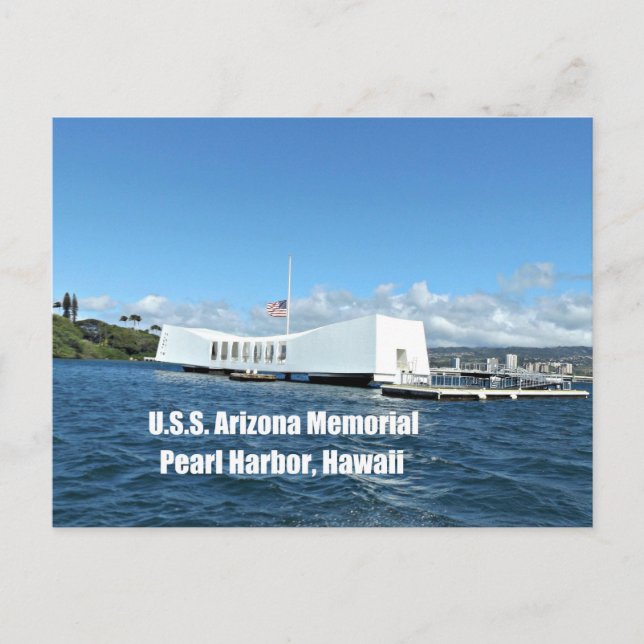 U.S.S. Arizona Memorial Postcard (Front)