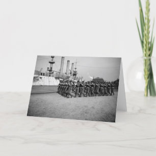 U.S.S. Brooklyn & Marine Corps Guard Company: 1897 Card