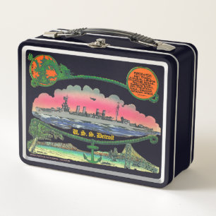U.S.S Detroit CL-8 Lunch Box