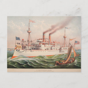 U.S.S. Maine Postcard