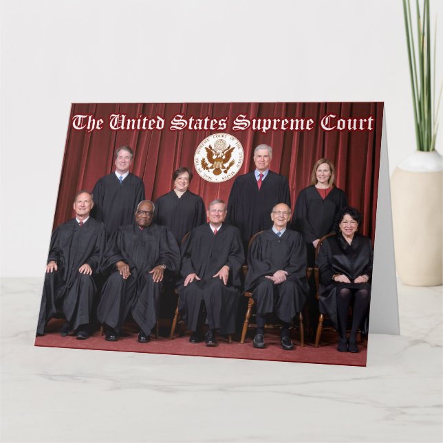 U.S. Supreme Court Justices 2021 - Seal On Back Ca Card (Front)