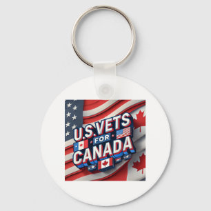 U.s. Vets For Canada Brothers In Arms Sticker  Key Ring