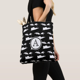 U.S. Virgin Islands, Black & White Tote Bag