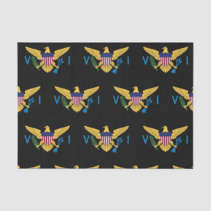 U.S. Virgin Islands Flag, Black Tissue Paper