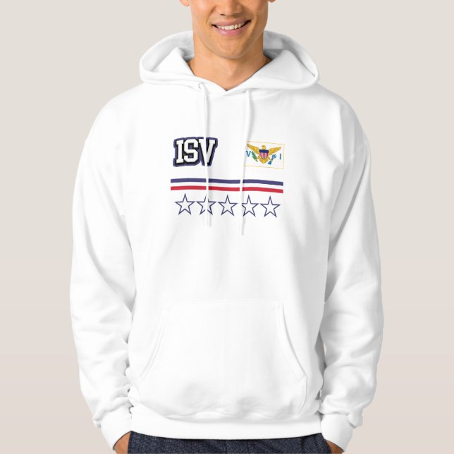 U.S. Virgin Islands Flag Hoodie (Front)