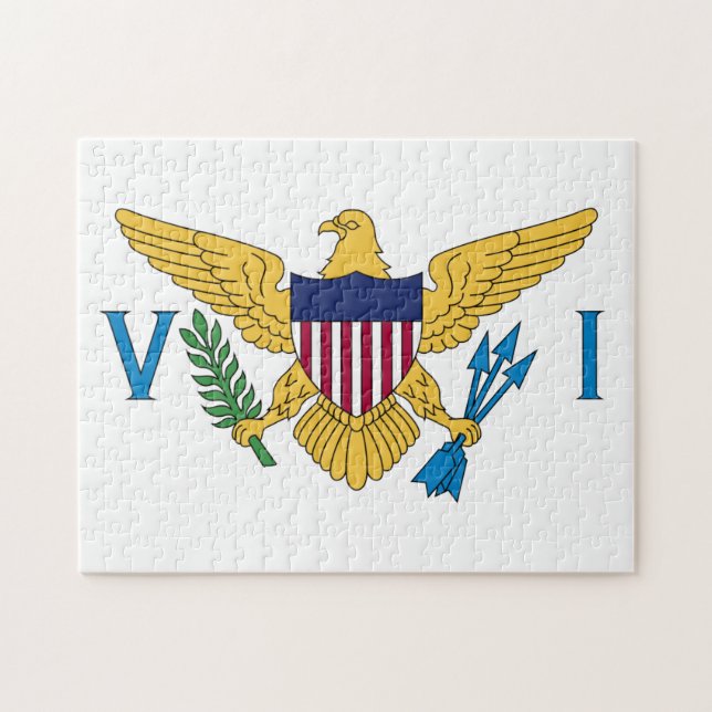 U.S. Virgin Islands Flag Jigsaw Puzzle (Horizontal)