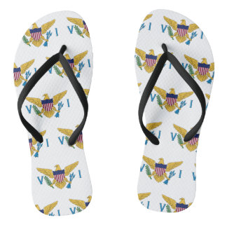 U.S. Virgin Islands Flag Pattern Jandals
