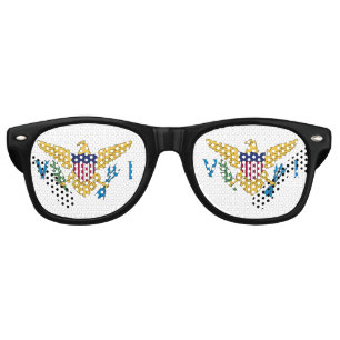 U.S. Virgin Islands Flag Retro Sunglasses