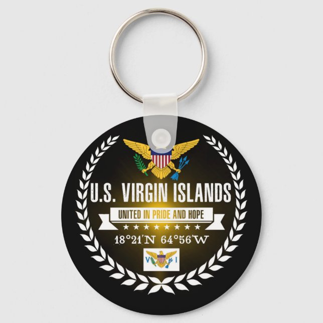 U.S. Virgin Islands Key Ring (Front)