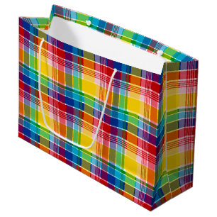 U.S. Virgin Islands Madras Large Gift Bag