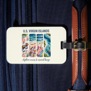U.S. Virgin Islands – Rhythmic Waves & Carnival  Luggage Tag