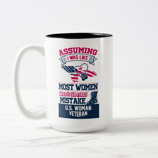 U.S. Woman Veteran Coffee Mug (Left)