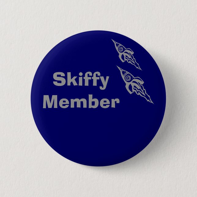 U, Skiffy Member, U 6 Cm Round Badge (Front)