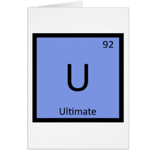 U - Ultimate Frisbee Sports Chemistry Symbol