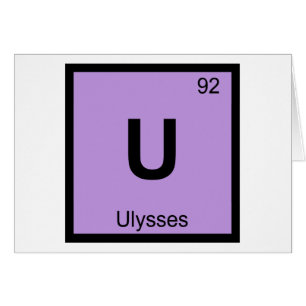 U - Ulysses Greek Chemistry Periodic Table