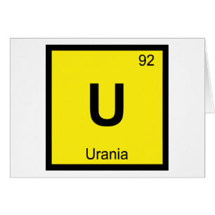 U - Urania Muse Chemistry Periodic Table Symbol