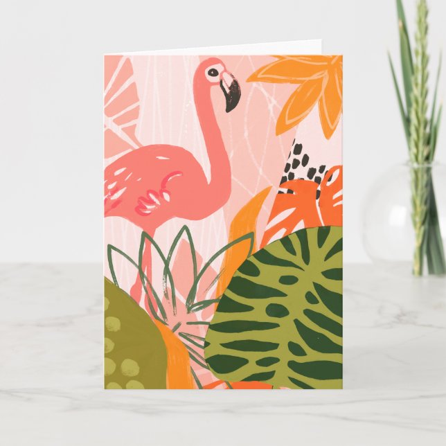 UA Jungle Flamingo II Card (Front)