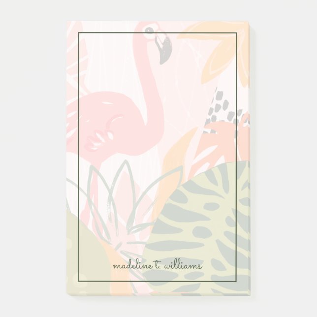 UA Jungle Flamingo II Post-it Notes (Front)