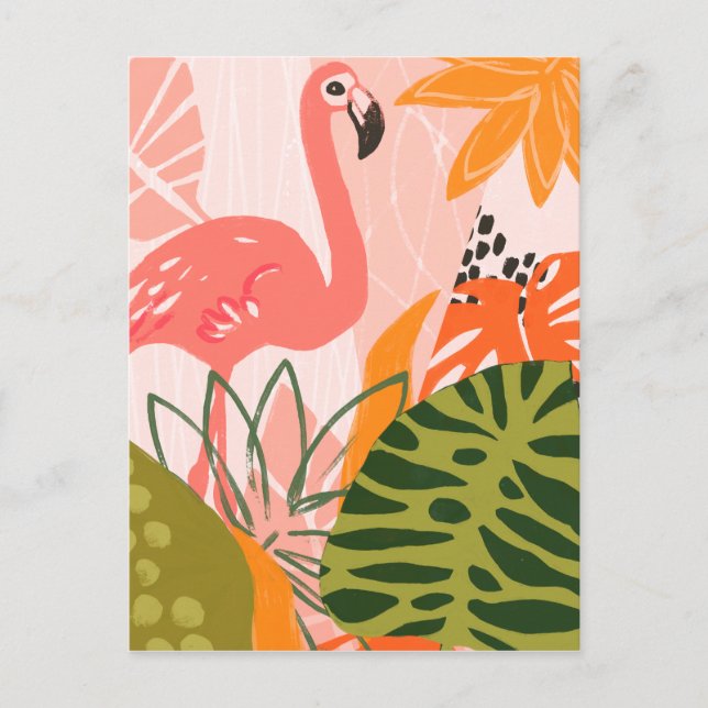UA Jungle Flamingo II Postcard (Front)