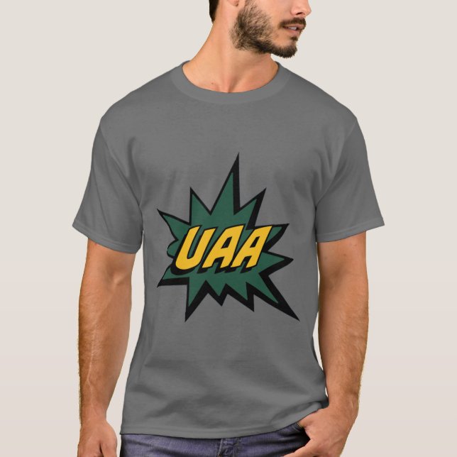 UAA University of Alaska Anchorage Oversized 2 T-Shirt (Front)