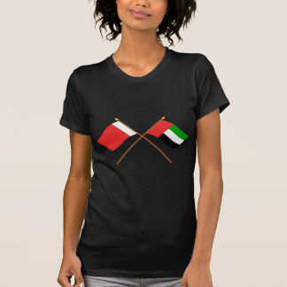 UAE and Dubai Crossed Flags T-Shirt