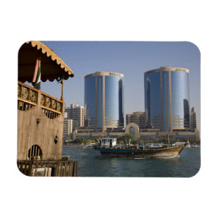 UAE, Dubai, Dubai Creek. Dhow cruises channel Magnet