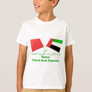 UAE & Dubai Flag Tiles T-Shirt