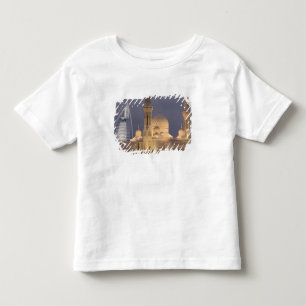 UAE, Dubai. Mosque in evening with Burj al Arab Toddler T-Shirt