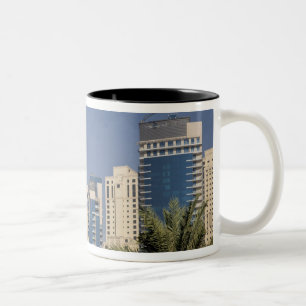 UAE, Dubai. Towers of Jumeirah Beach Residence Two-Tone Coffee Mug