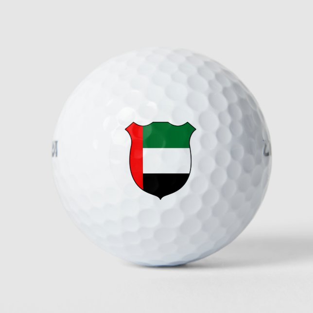 UAE Flag Grand Patriotic Golf Balls (Front)