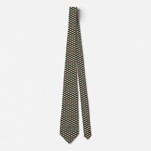 UAE Flag Hearts Tie
