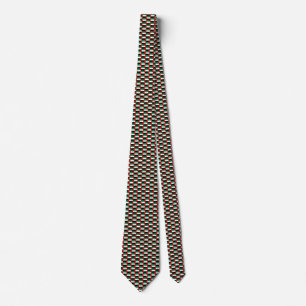 UAE Flag Honeycomb Tie