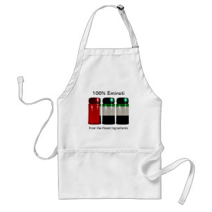 UAE Flag Spice Jars Apron