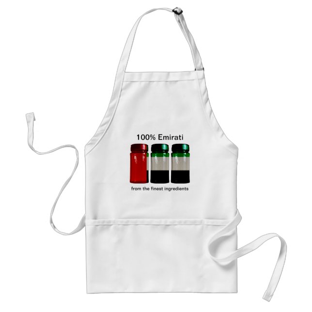 UAE Flag Spice Jars Apron (Front)