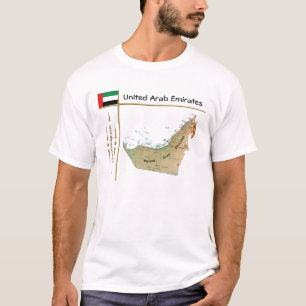 UAE Map + Flag + Title T-Shirt