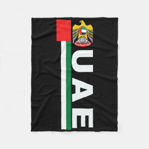 Uae Soccer Style United Arab Emirates Flag Fleece Blanket