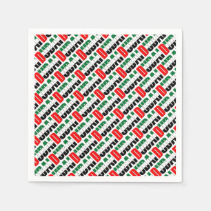 UAE United Arab Emirates Flag Colours Dubai Napkin