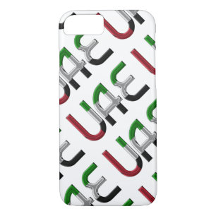 UAE United Arab Emirates Flag Colours Typography Case-Mate iPhone Case