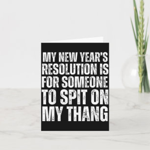 Ual Innuendo Funny Offensive Adult Humor New Years Card