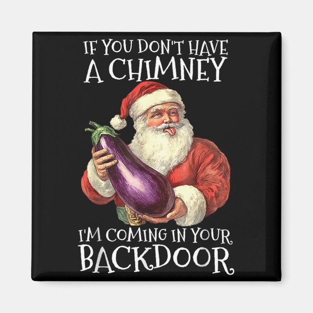 Ual Innuendo Santa Rude Christmas  Magnet (Front)