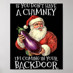 Ual Innuendo Santa Rude Christmas  Poster