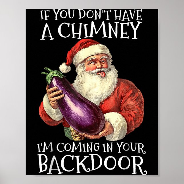 Ual Innuendo Santa Rude Christmas  Poster (Front)