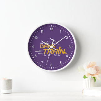 UAlbany Dane Train Logo Clock