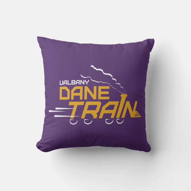 UAlbany Dane Train Logo Cushion (Front)